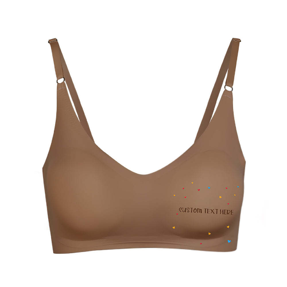 Custom Women Seamless Lingerie with Text Personalized Women's Camisole Underwear for Her