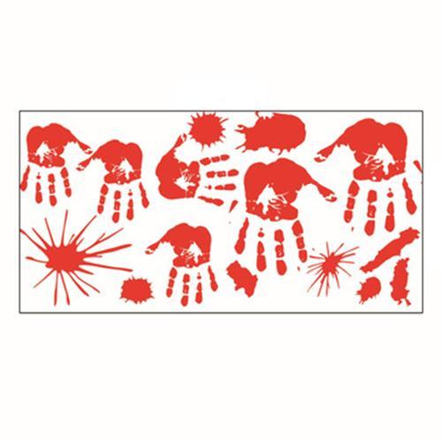Halloween Bloody Handprint Footprint Stickers Horror Stickers Party Decorations - FaceSocksUSA