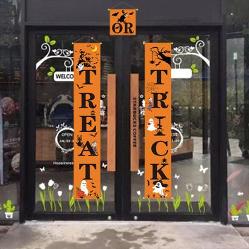 Halloween Banner Set, for Indoor Outdoor Decor Halloween Welcome Signs - FaceSocksUSA