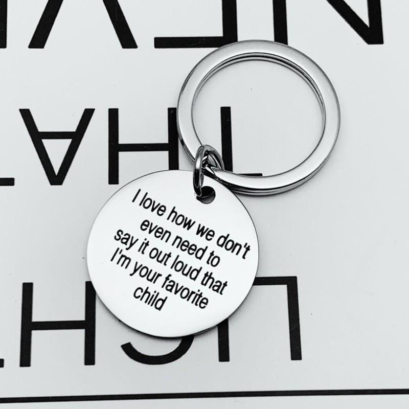 Father's Gift Keychain, I love how we don't..child, Gifts for dad, Father's keychain, Grandpa gift, Step dad gift-FaceSocksUSA