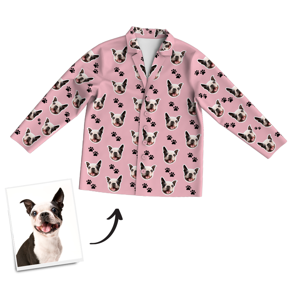 Custom Dog Photo Pajama Pants, Sleepwear, Nightwear - FaceSocksUSA