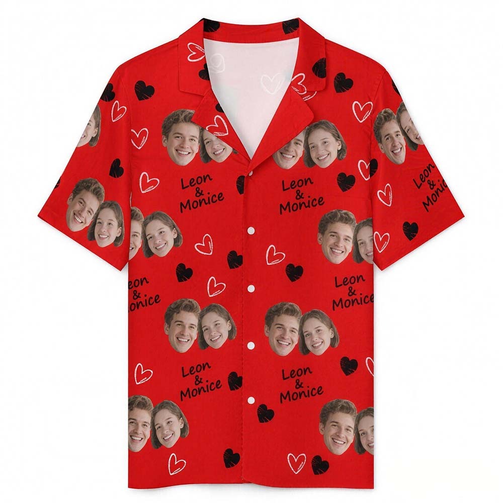 Custom Short Pajamas with Face and Name,Customized Pajama Set For Men/Women,Personalized Short Sleeve Family Pajama Set,Birthday/Party Gifts