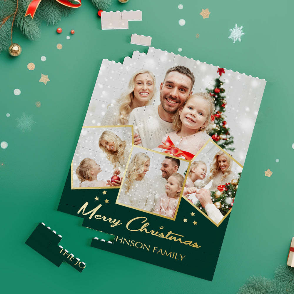 Custom Building Block Puzzle Vertical Building Photo Bricks Christmas Gifts	 - FaceSocksUSA