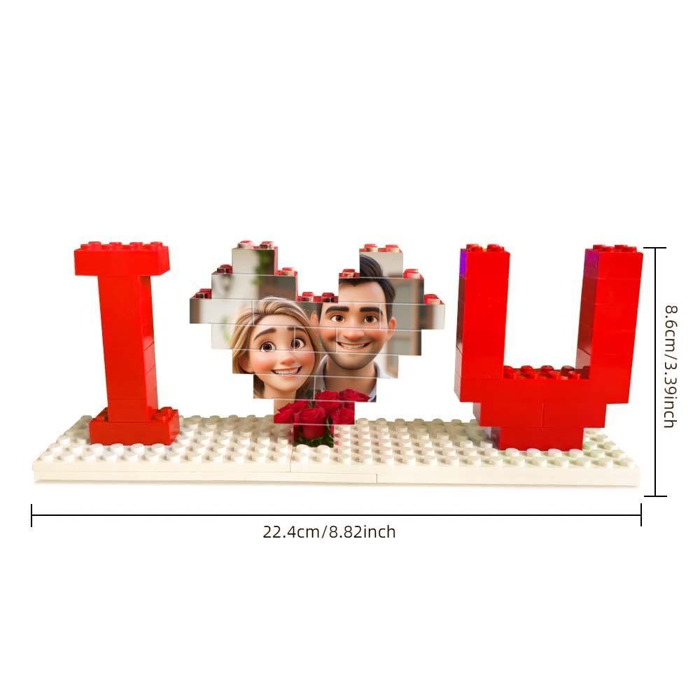 Valentine's Day Gifts Custom building blocks cartoon couple photo blocks personalized building blocks puzzle gift for couples - MyFaceBoxer