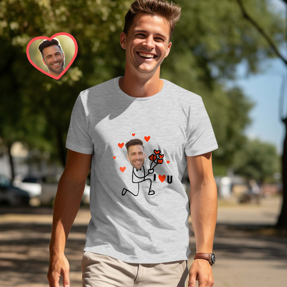 Custom Couple Matching T-shirts I Love You Too Personalized Matching Couple Shirts Valentine's Day Gift - FaceSocksUSA