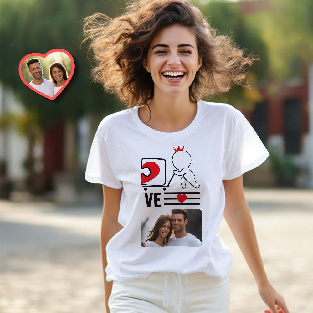 Custom Couple Matching T-shirts Love You Personalized Matching Couple Shirts Valentine's Day Gift - FaceSocksUSA