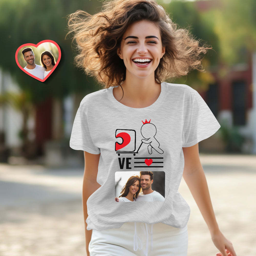 Custom Couple Matching T-shirts Love You Personalized Matching Couple Shirts Valentine's Day Gift - FaceSocksUSA