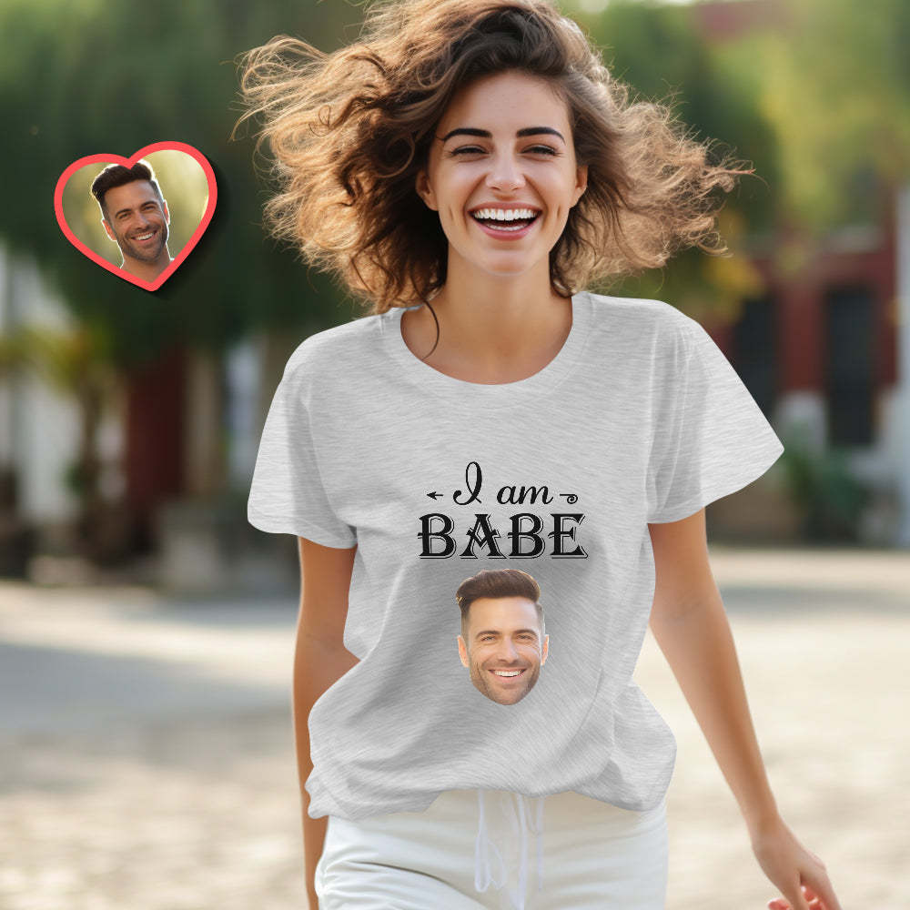 Custom Couple Matching T-shirts Love Babe Personalized Matching Couple Shirts Valentine's Day Gift - FaceSocksUSA