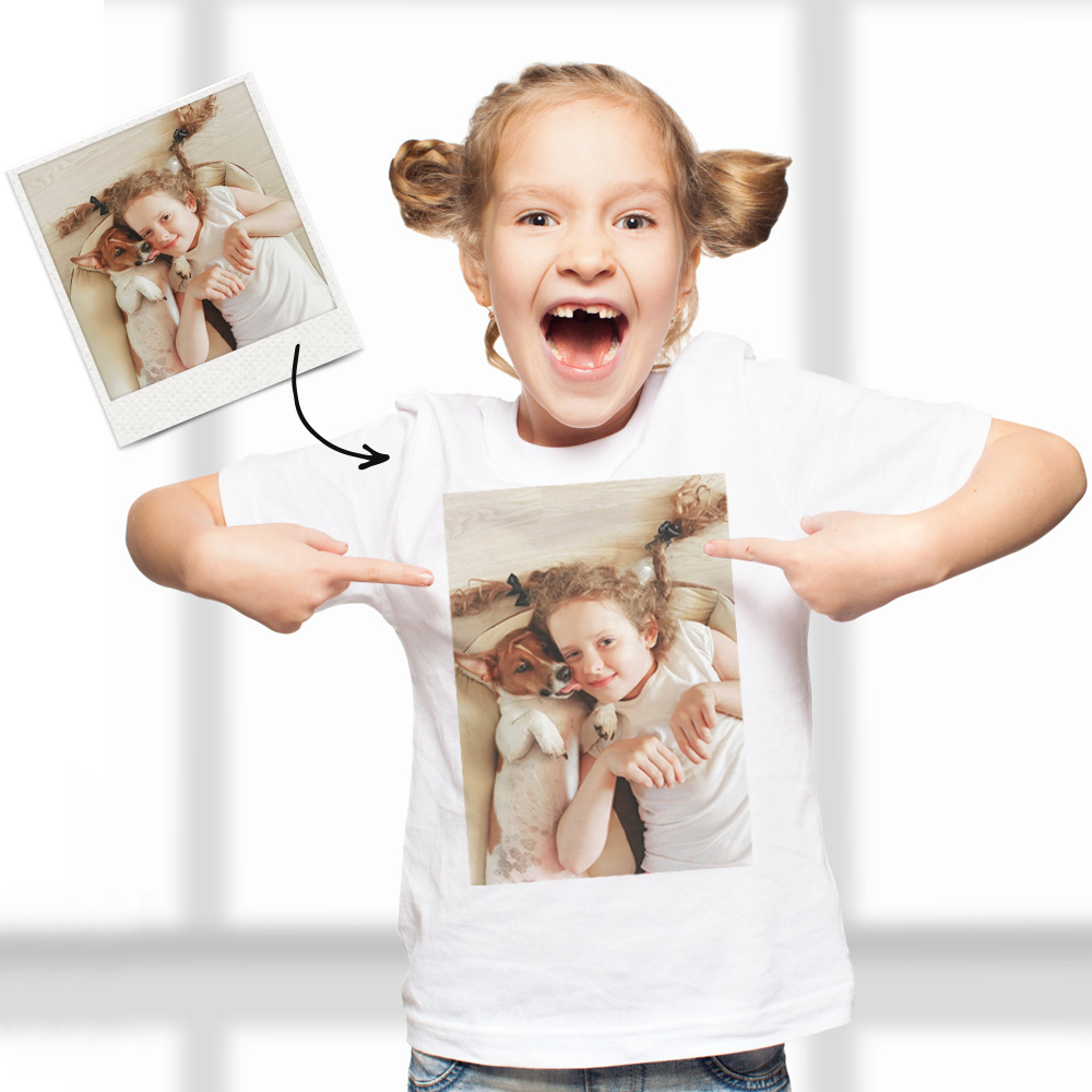 Independence Day Custom Photo Kid T-Shirt 2-6 years old Cotton T-Shirt-FaceSocksUSA