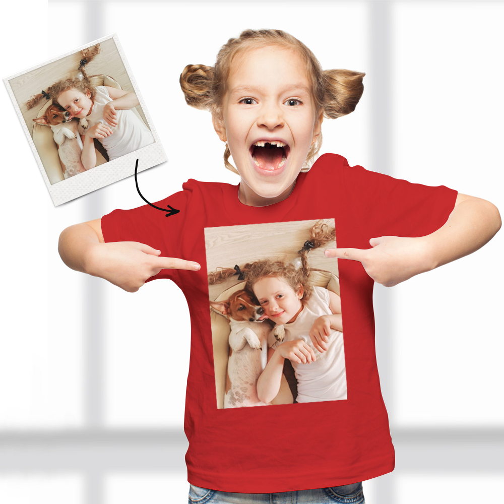 Independence Day Custom Photo Kid T-Shirt 2-6 years old Cotton T-Shirt-FaceSocksUSA