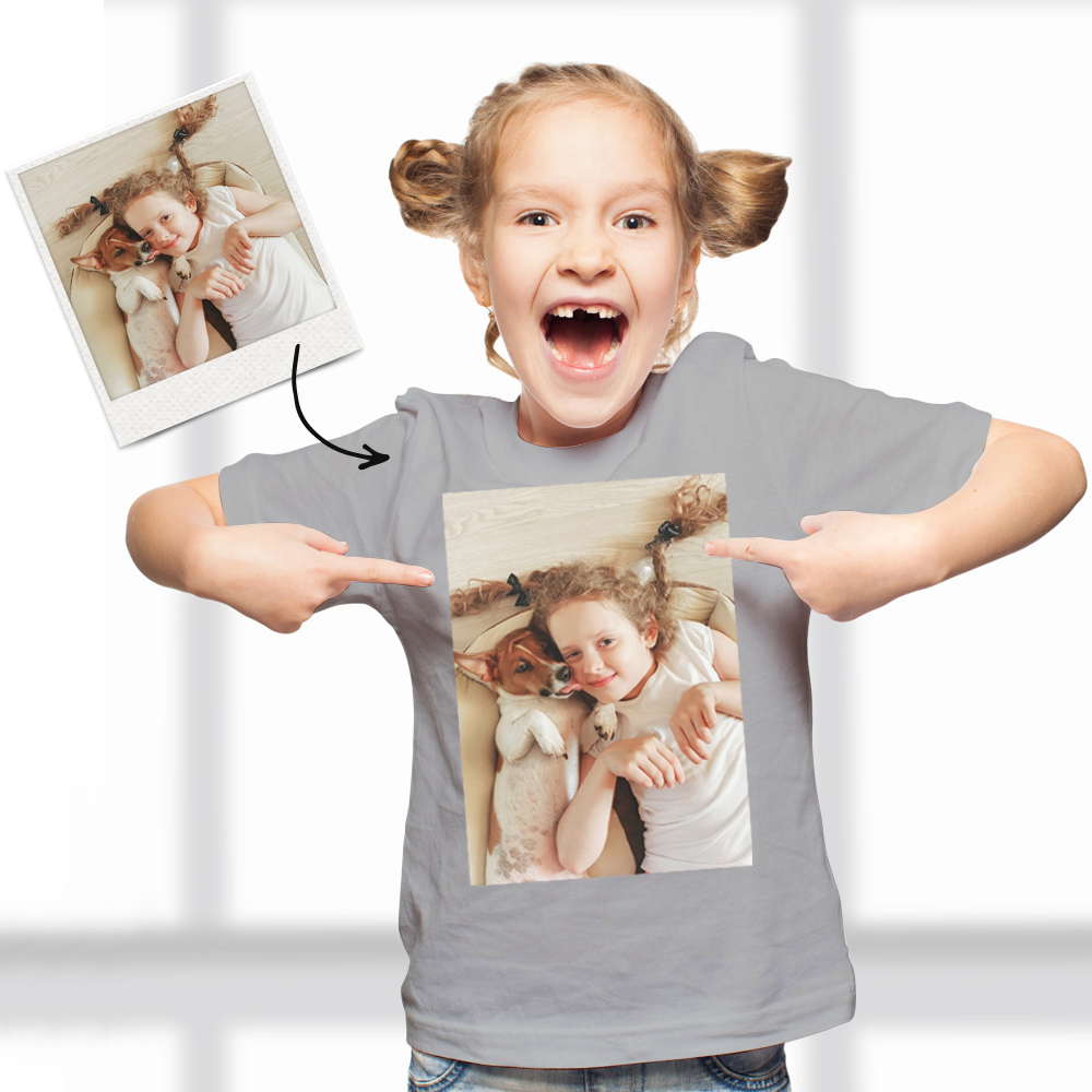 Independence Day Custom Photo Kid T-Shirt 2-6 years old Cotton T-Shirt-FaceSocksUSA