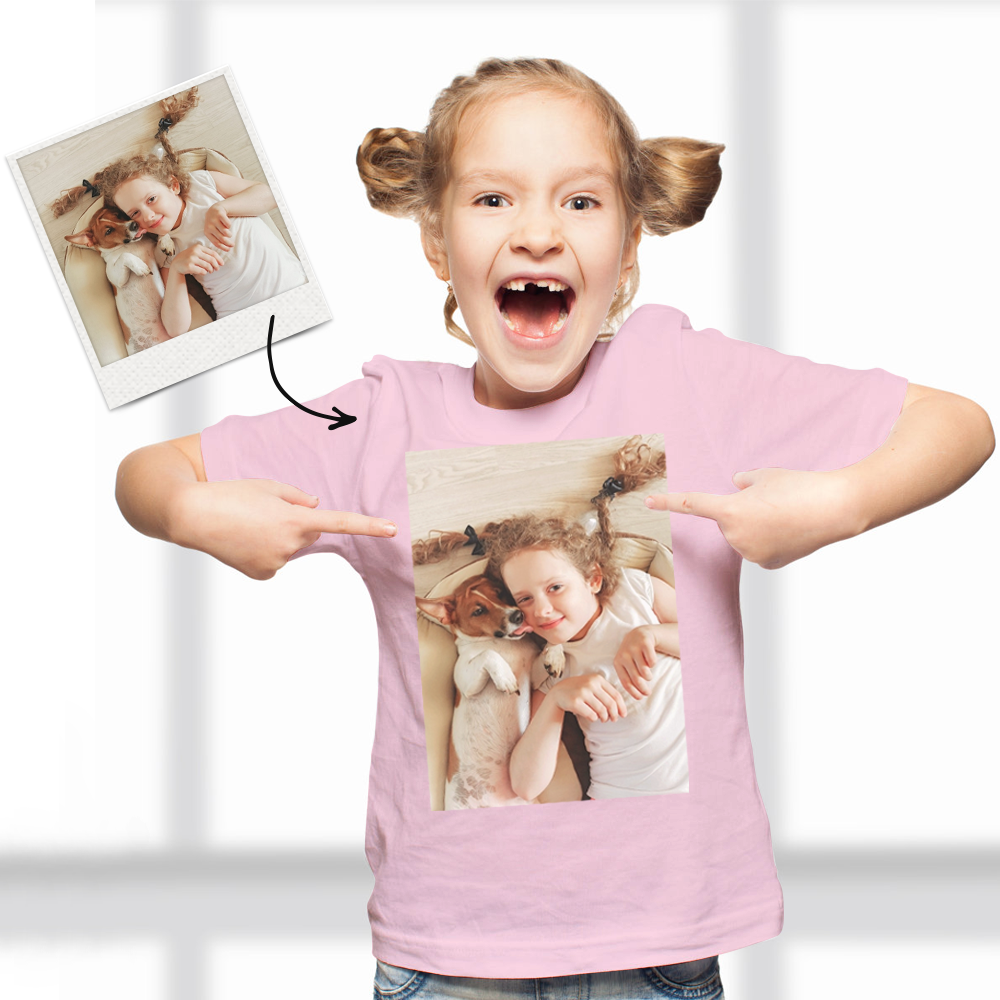Independence Day Custom Photo Kid T-Shirt 2-6 years old Cotton T-Shirt-FaceSocksUSA