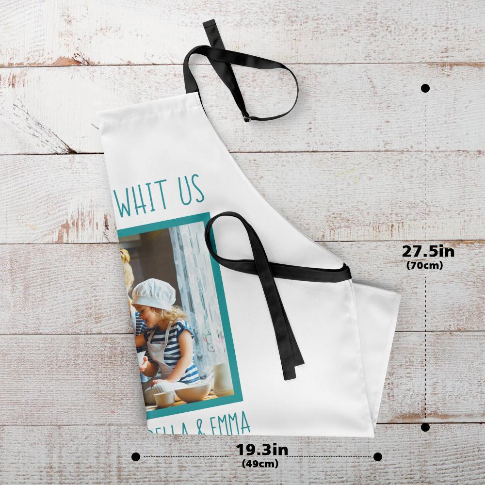 Flash Sale - Custom Adjustable Bib Photo Apron For Kitchen Cooking Restaurant BBQ Painting Crafting Gift-FaceSocksUSA