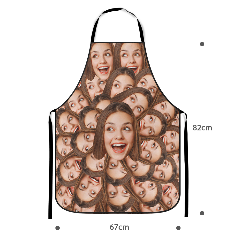 Custom Face Apron Your Funny Mash Chef Gift-FaceSocksUSA