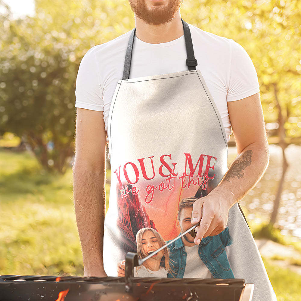 Custom Photo Vintage Apron Personalized Text Apron