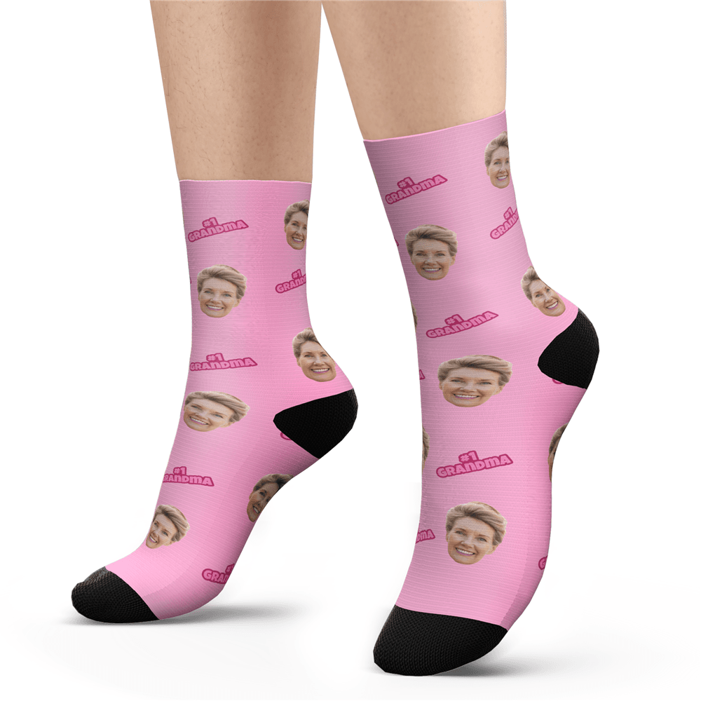 Custom #1 Grandma Socks	 - FaceSocksUSA
