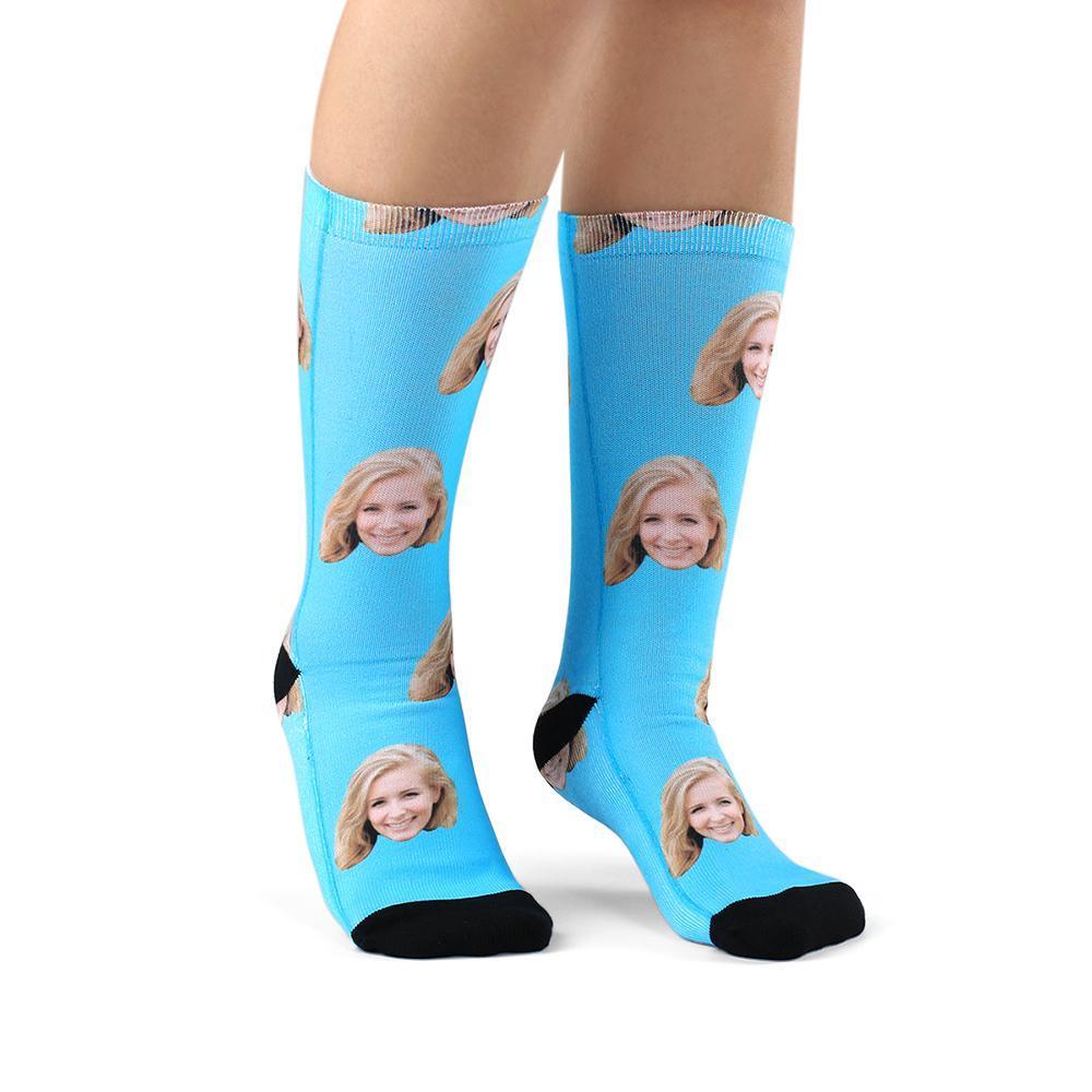 Custom Face Socks 3D Preview Christmas Gift-FaceSocksUSA