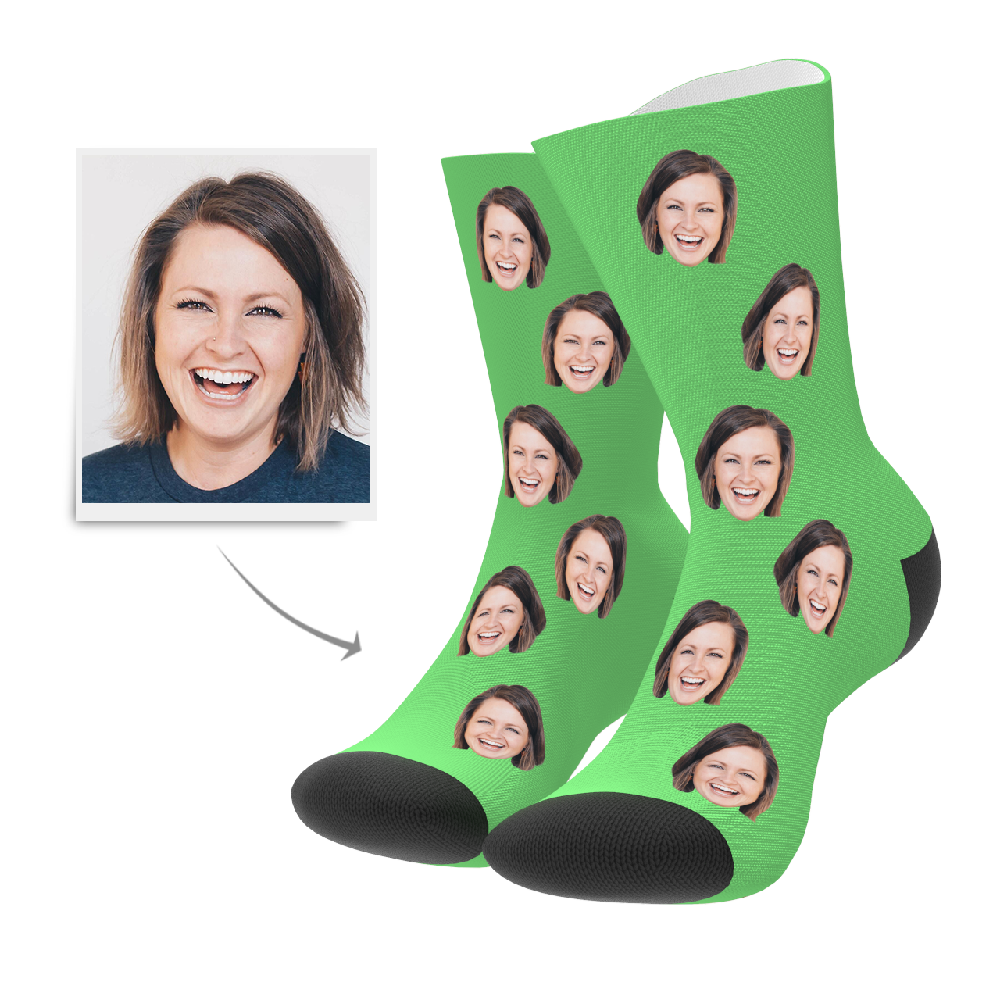 Custom Face Socks 3D Preview Christmas Gift-FaceSocksUSA