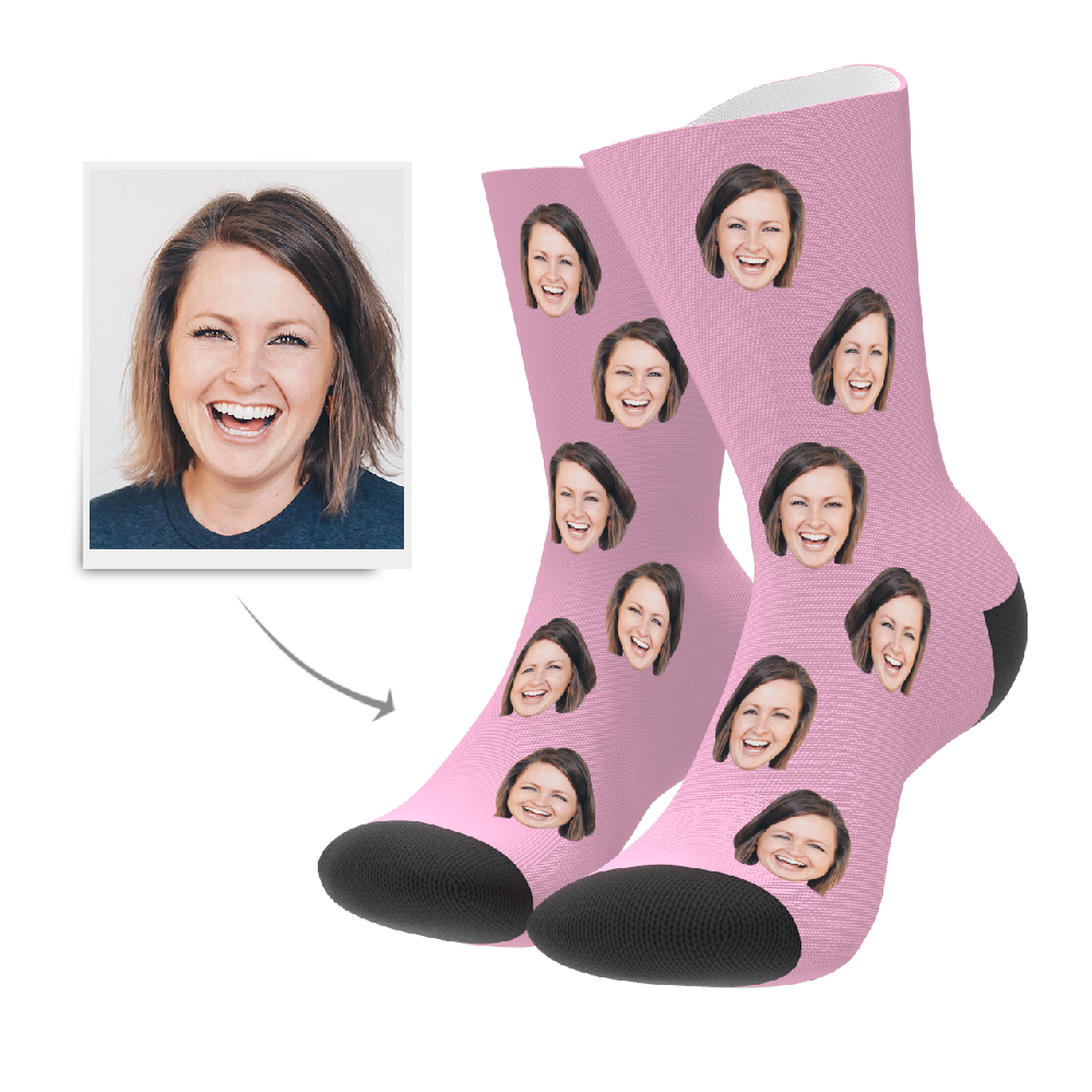 Custom Face Socks 3D Preview Christmas Gift-FaceSocksUSA