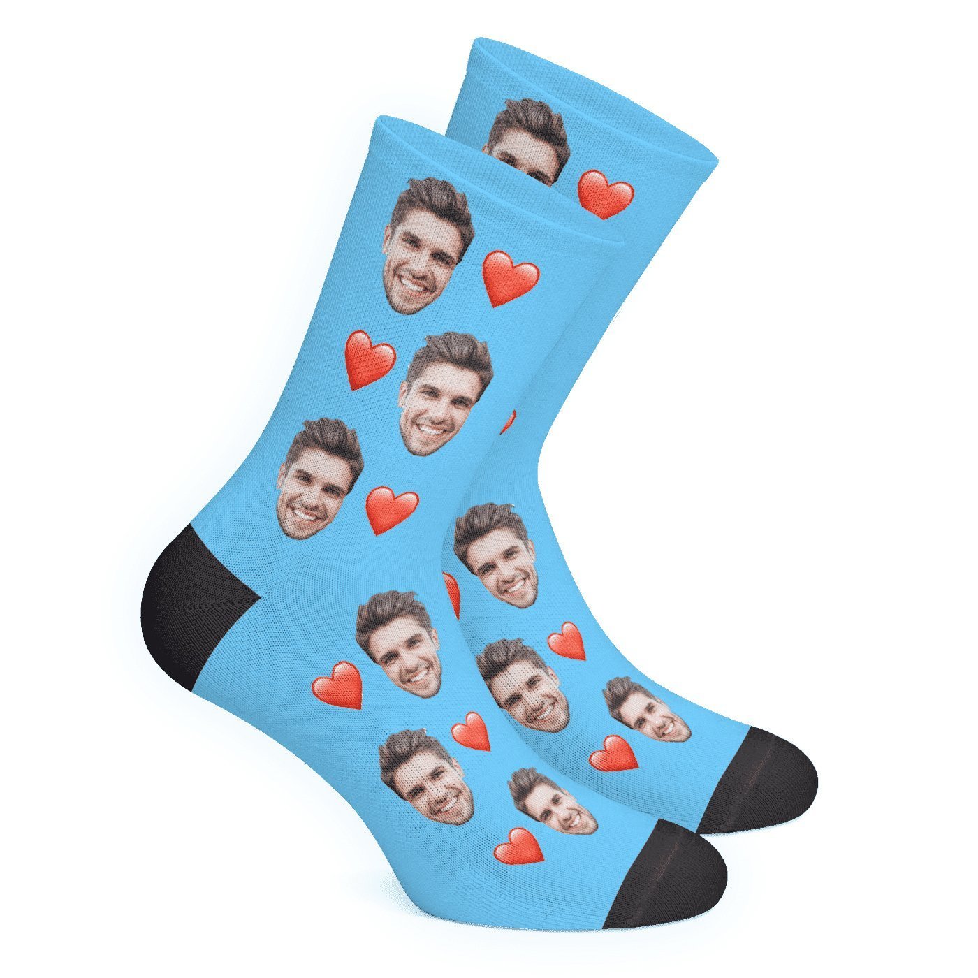 Custom Photo Love Face Socks-FaceSocksUSA