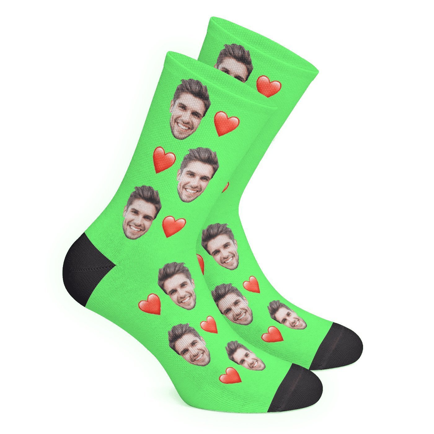 Custom Photo Love Face Socks-FaceSocksUSA