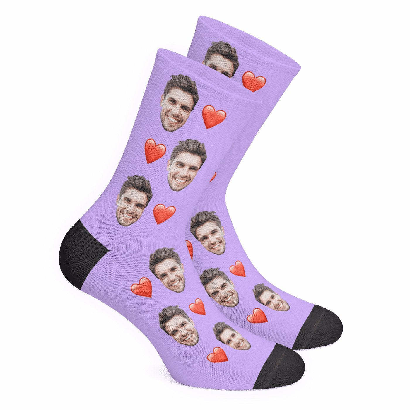 Custom Photo Love Face Socks-FaceSocksUSA