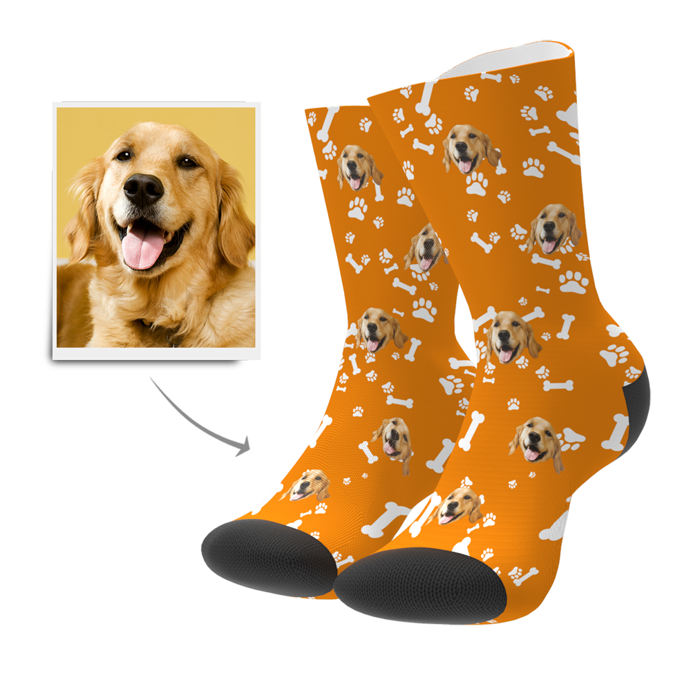 Custom Dog Face Photo Socks-FaceSocksUSA