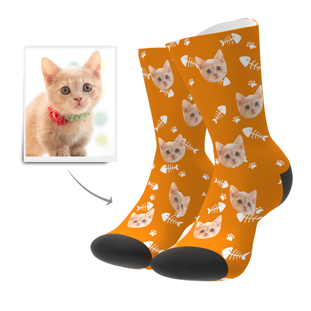 Custom Cat Socks-FaceSocksUSA