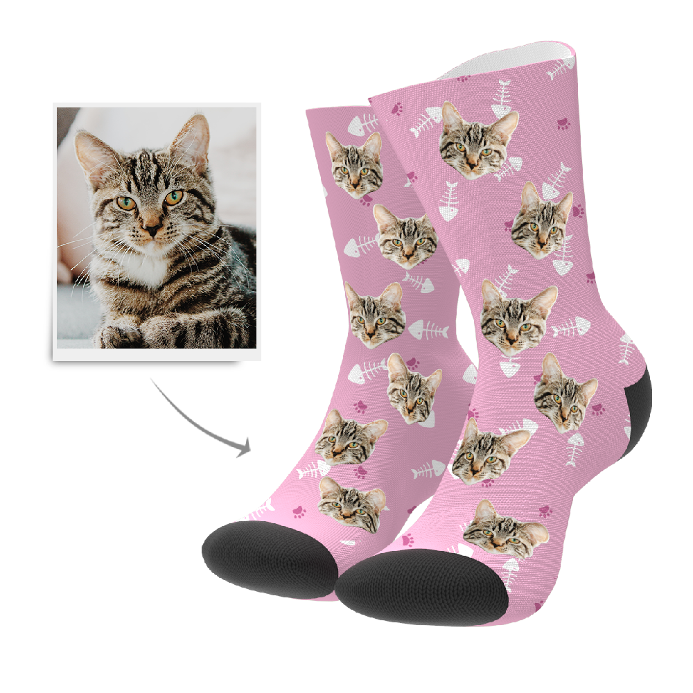 Custom Cat Socks-FaceSocksUSA