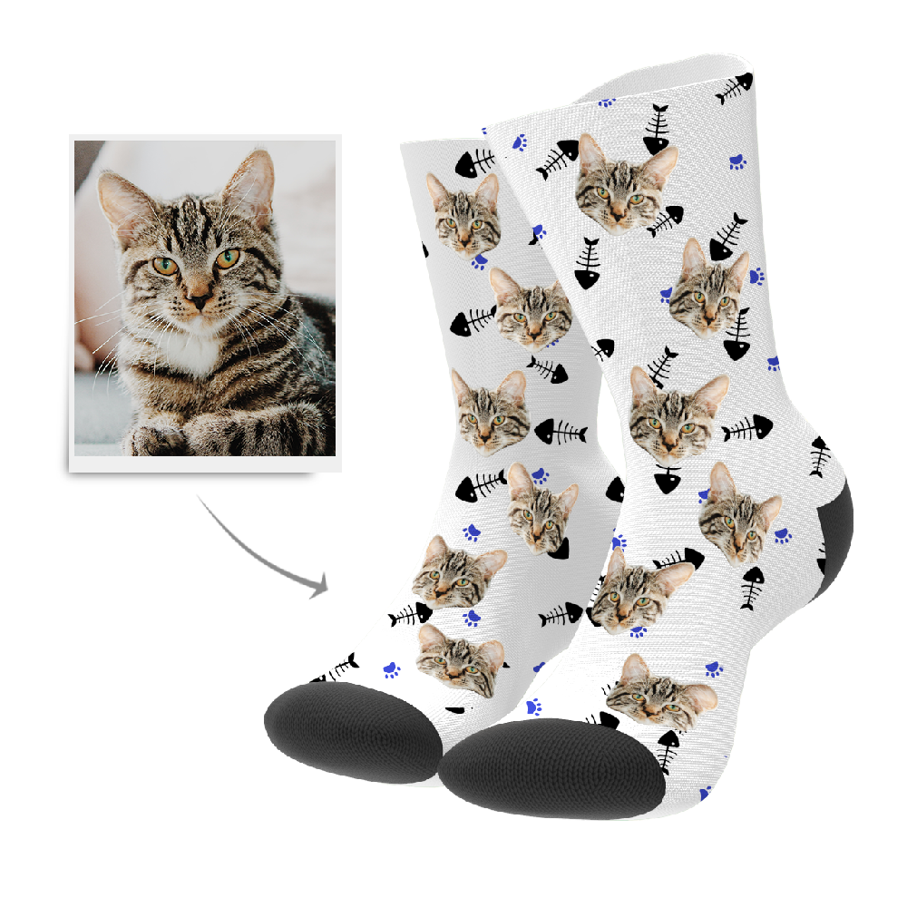 Custom Cat Socks-FaceSocksUSA