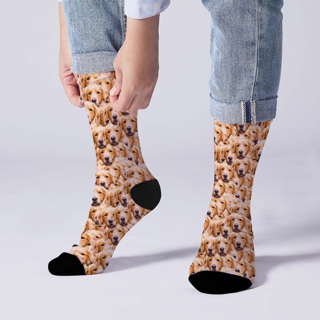 Custom All Print Face Socks-FaceSocksUSA
