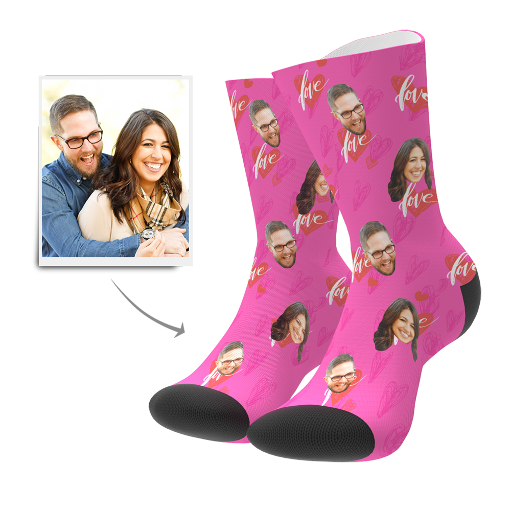 Custom Heartbeat Socks-FaceSocksUSA