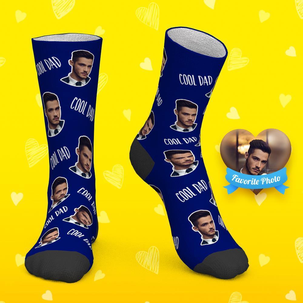 Custom Socks Personalized Photo Socks Gift For Dad Cool Dad