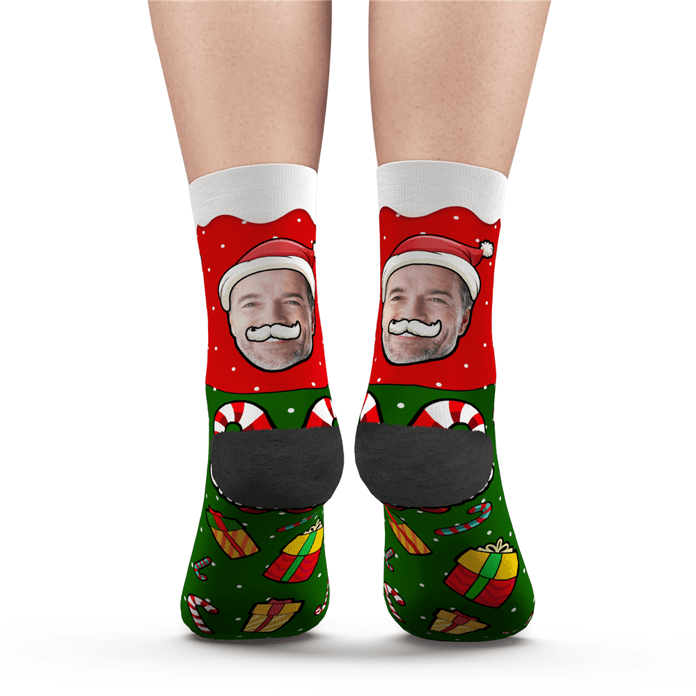Custom Christmas Gift Photo Socks-FaceSocksUSA