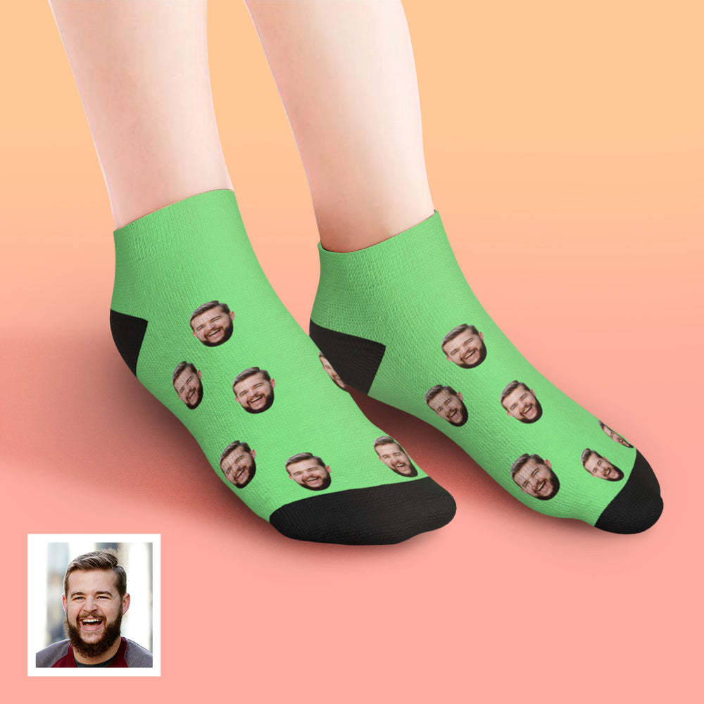Custom Face Socks Low Cut Ankle Socks Summer Socks	 - FaceSocksUSA