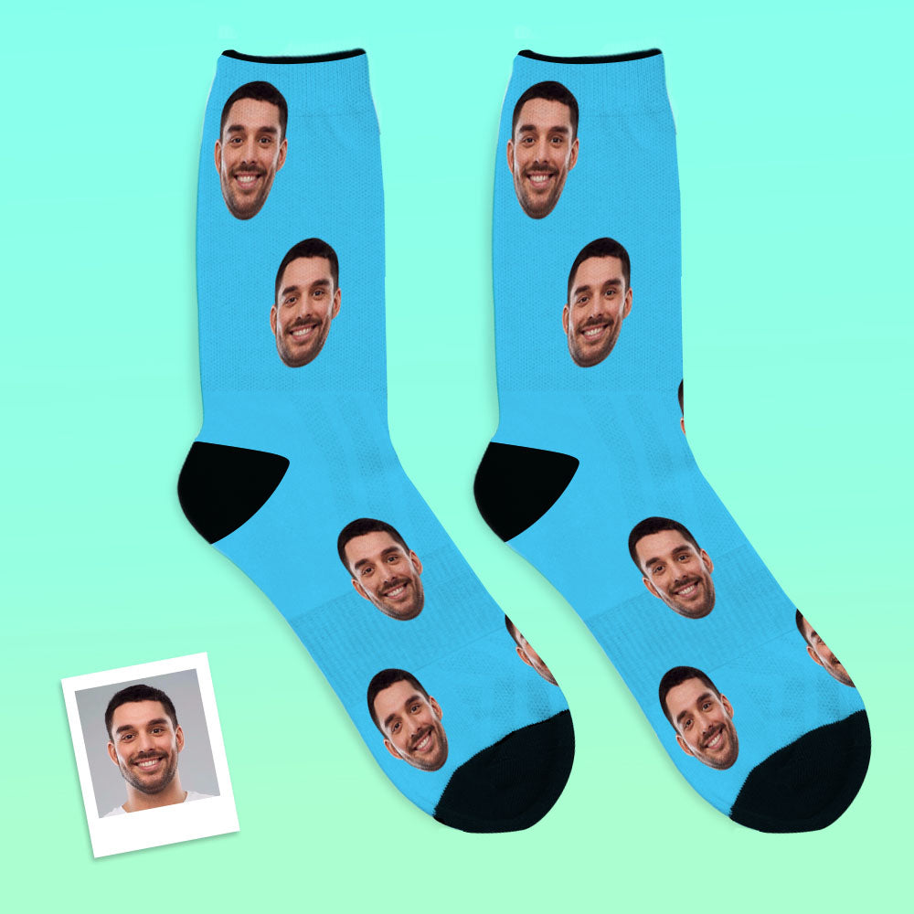 Custom Face Socks With Text -Put Any Face on Socks