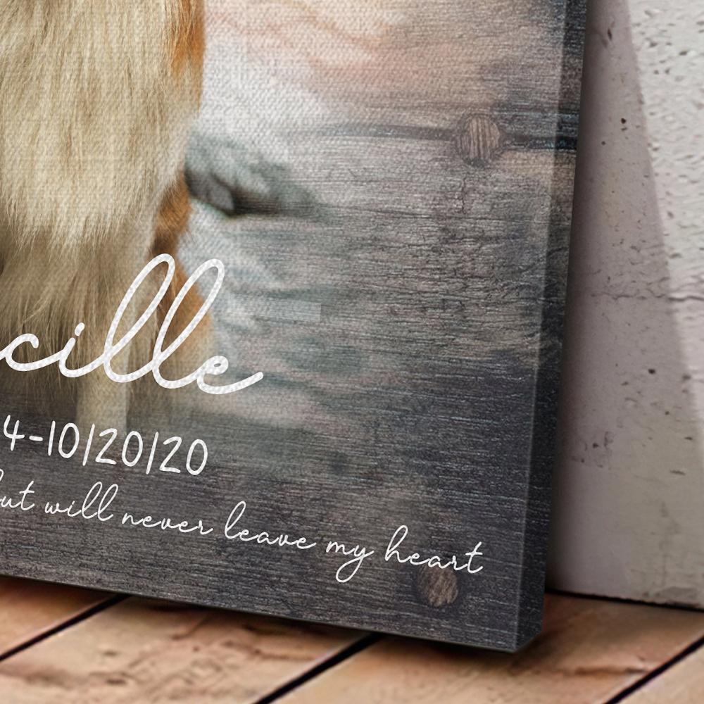 Personalized Cat Memorial Gift, Gift For Loss of Cat, Dog Loss Photo Gift, Sympathy Gift, Cat Condolence Gift, Cat Loss Photo Canvas-FaceSocksUSA