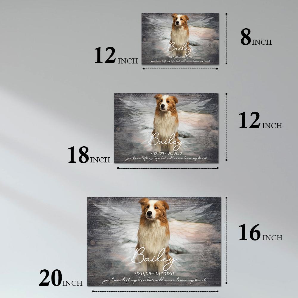 Personalized Cat Memorial Gift, Gift For Loss of Cat, Dog Loss Photo Gift, Sympathy Gift, Cat Condolence Gift, Cat Loss Photo Canvas-FaceSocksUSA
