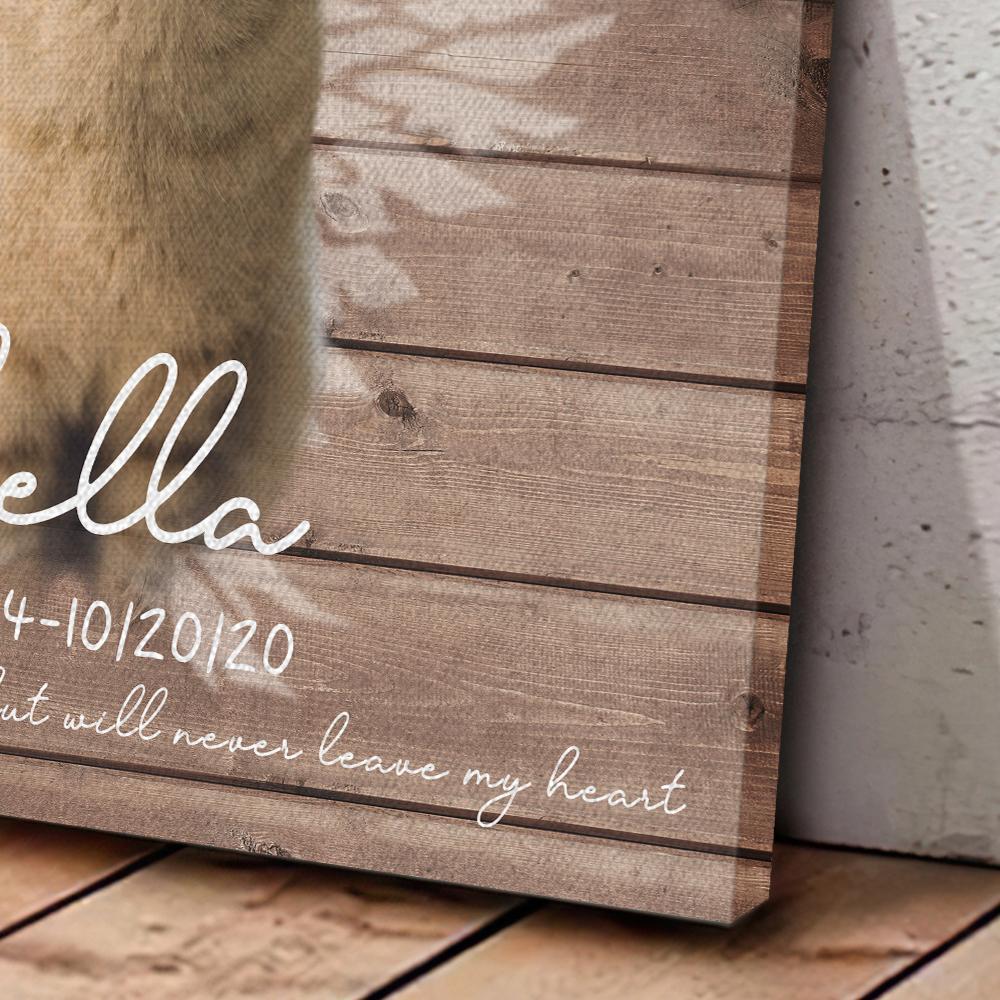 Personalized Cat Memorial Gift, Gift For Loss of Cat, Dog Loss Photo Gift, Sympathy Gift, Cat Condolence Gift, Cat Loss Photo Canvas-FaceSocksUSA