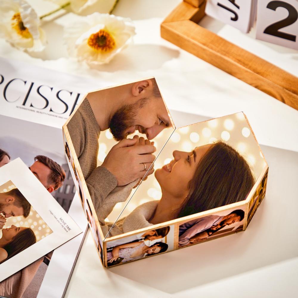 Custom Photo Frame Multiphoto Colorful Rubic's Cube for Lover - FaceSocksUSA