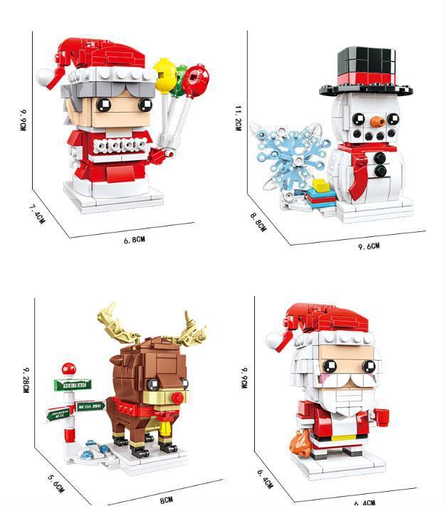 Mrs.Claus Small Particle BrickHeadz Puzzle Building Block Toy Christmas Gifts - FaceSocksUsa