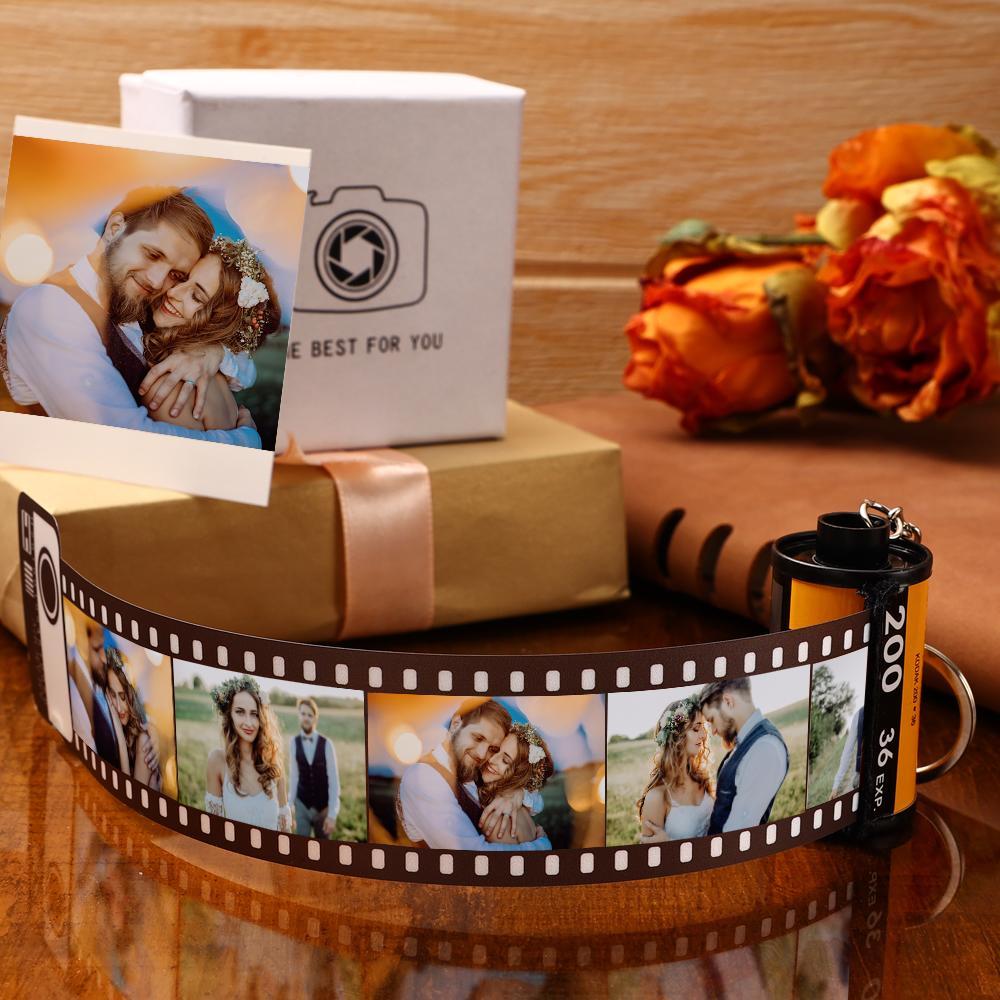 Custom Film Roll Keychain Your Photo Camera Roll Romantic Gift