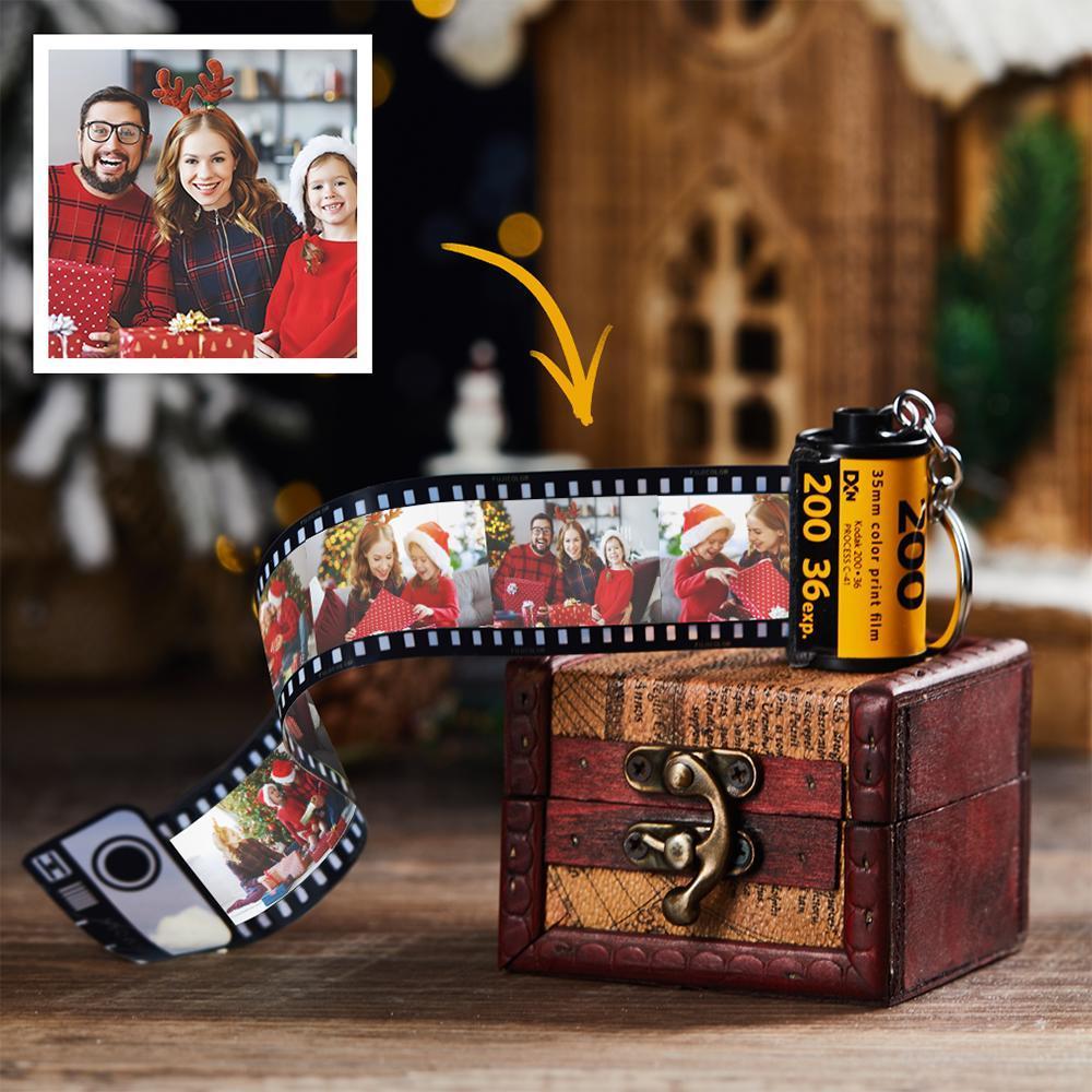 Custom Photo Film Roll Personalized Picture Roll Keychain Gift-FaceSocksUSA