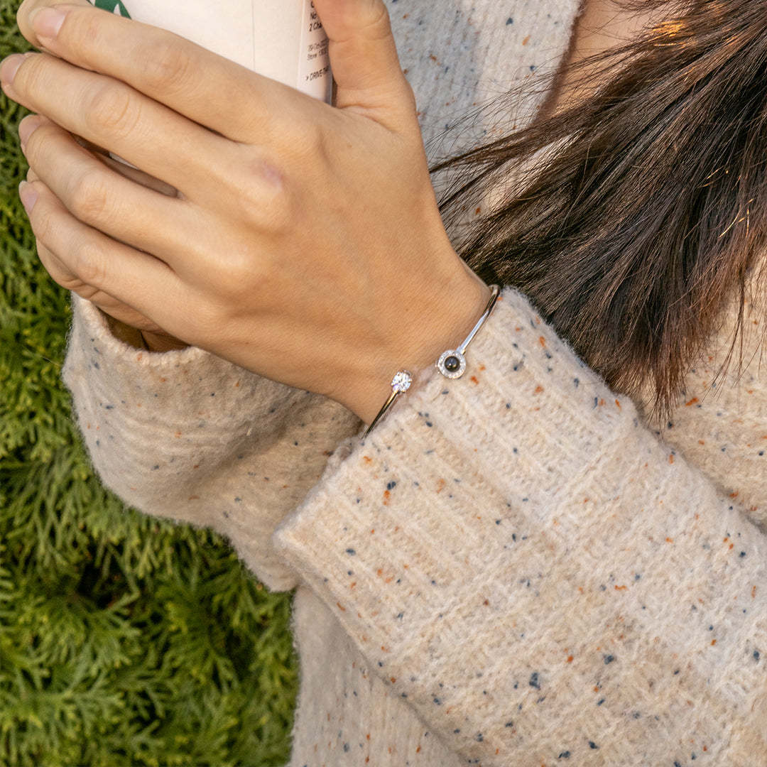 Custom Photo Projection Bracelet Special Gift for Her	 - FaceSocksUSA