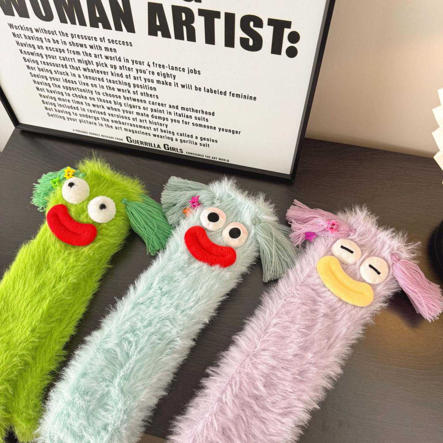 Ugly and Cute Plush Socks with Big Eyes Coral Fleece Home Winter Thickened Warm Socks	 - FaceSocksUSA