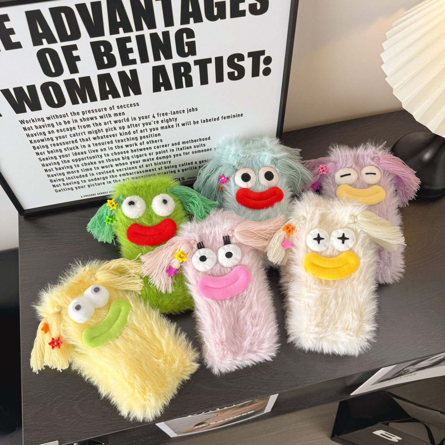 Ugly and Cute Plush Socks with Big Eyes Coral Fleece Home Winter Thickened Warm Socks	 - FaceSocksUSA