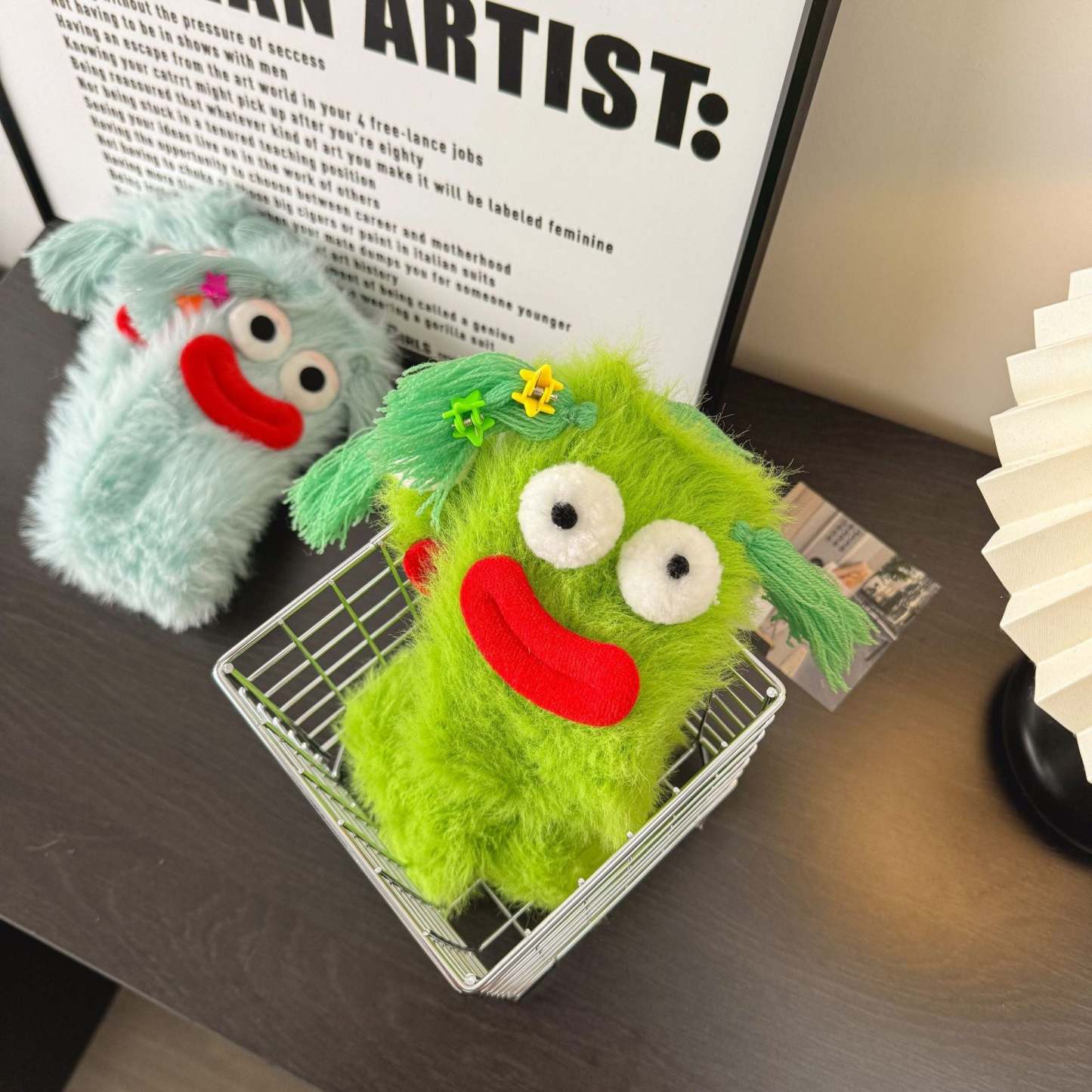 Ugly and Cute Plush Socks with Big Eyes Coral Fleece Home Winter Thickened Warm Socks	 - FaceSocksUSA