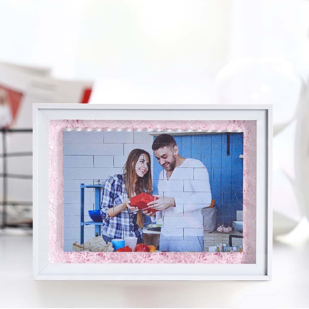 Frame only, bricks not included Thickened Hollow Photo Frame Stereo Specimen Frame 13*18cm=5.1*7in - FaceSocksUsa