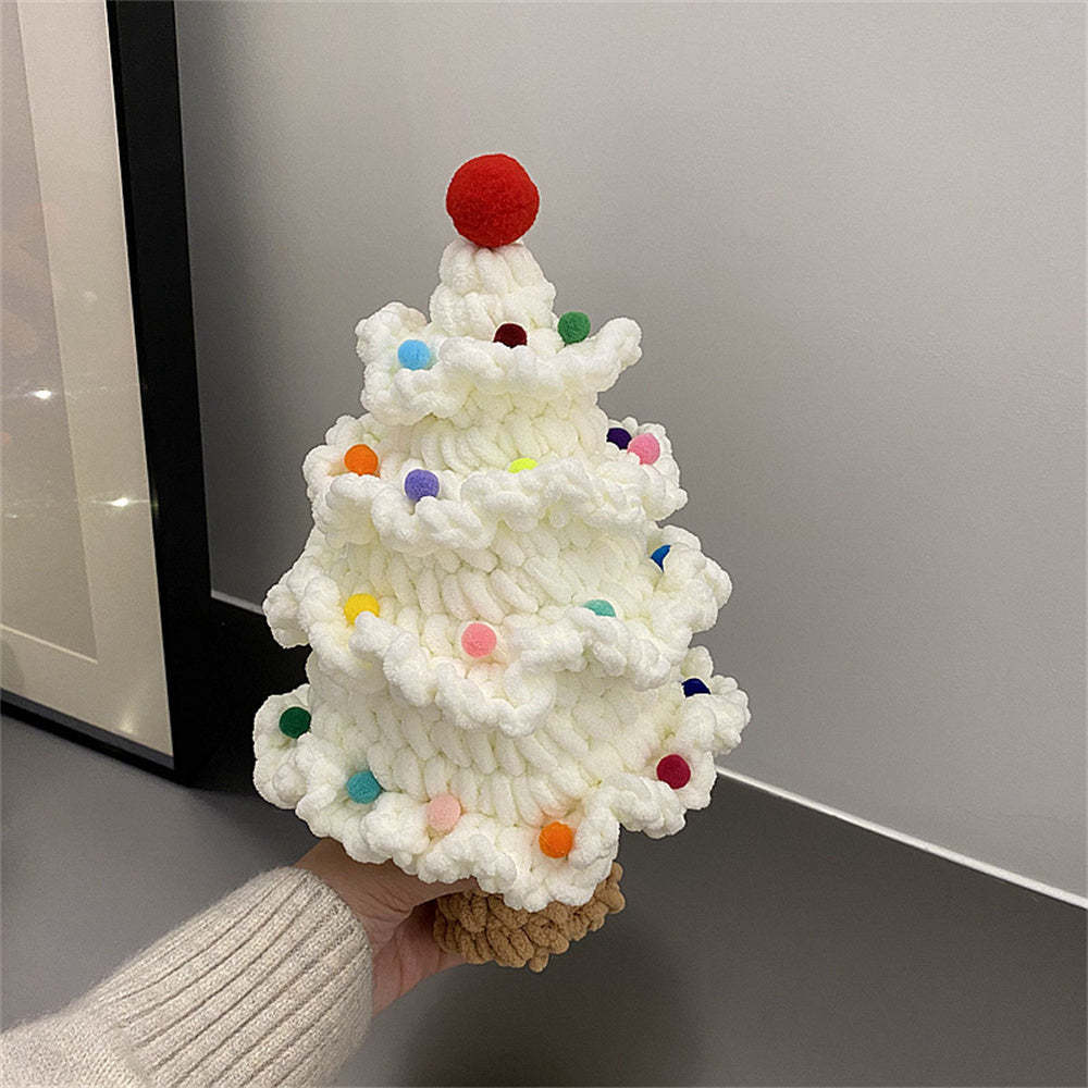 Crochet Christmas Tree Handmade Knitted Ornament Christmas Day Gift	 - FaceSocksUSA