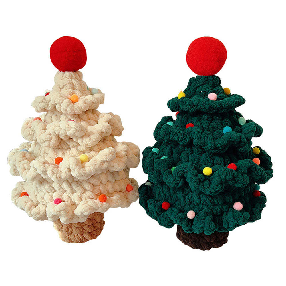 Crochet Christmas Tree Handmade Knitted Ornament Christmas Day Gift	 - FaceSocksUSA